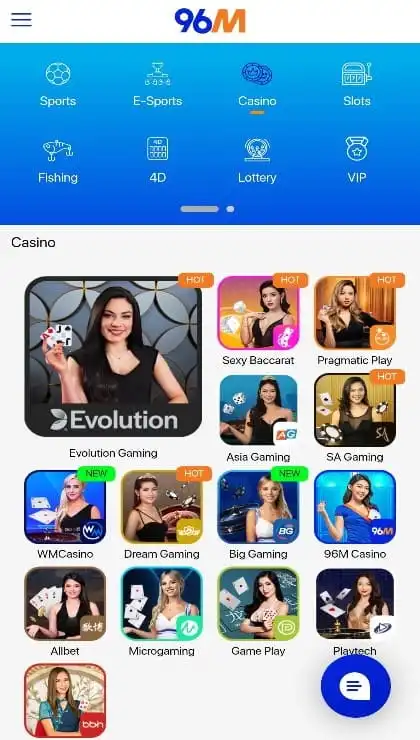 96m mobile app